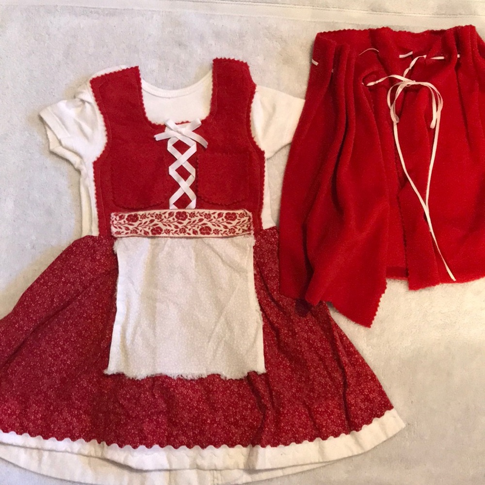 Little Red Riding Hood Dirndl Halloween 6-12m